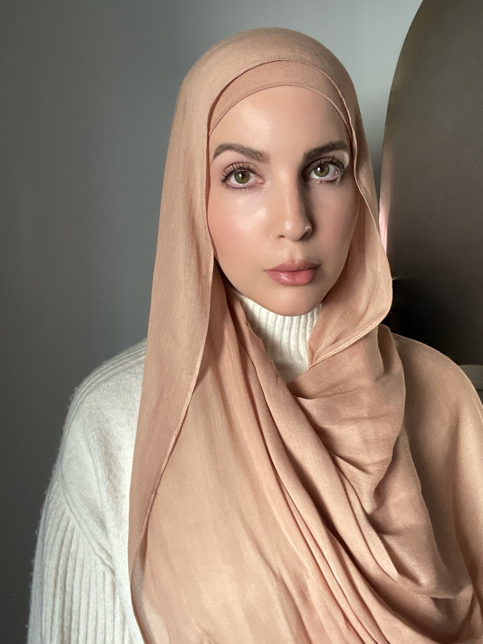 Matching modal hijab and ninja cap set