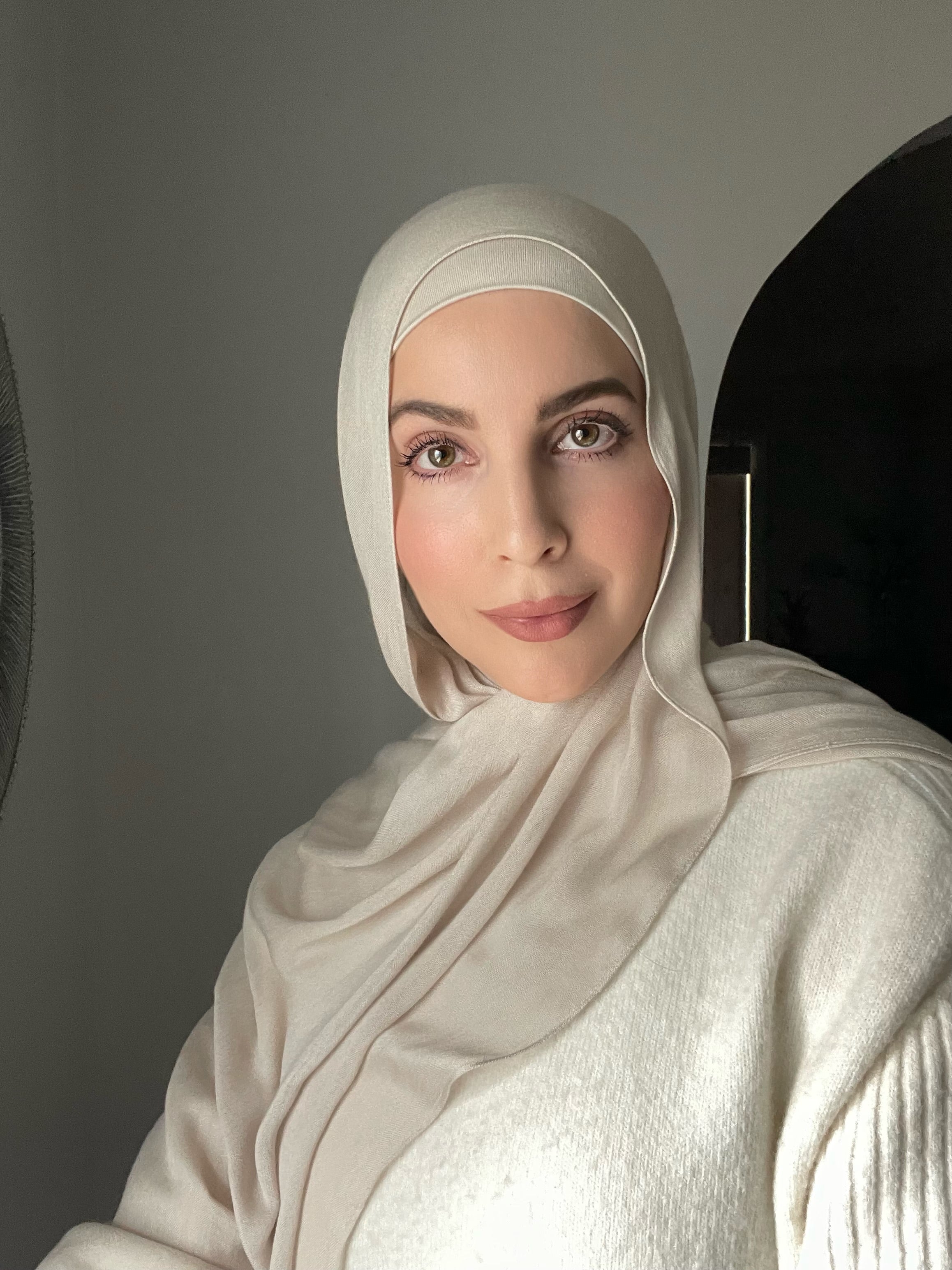 Luxury Matching Modal Hijab & Undercap Set - Stone