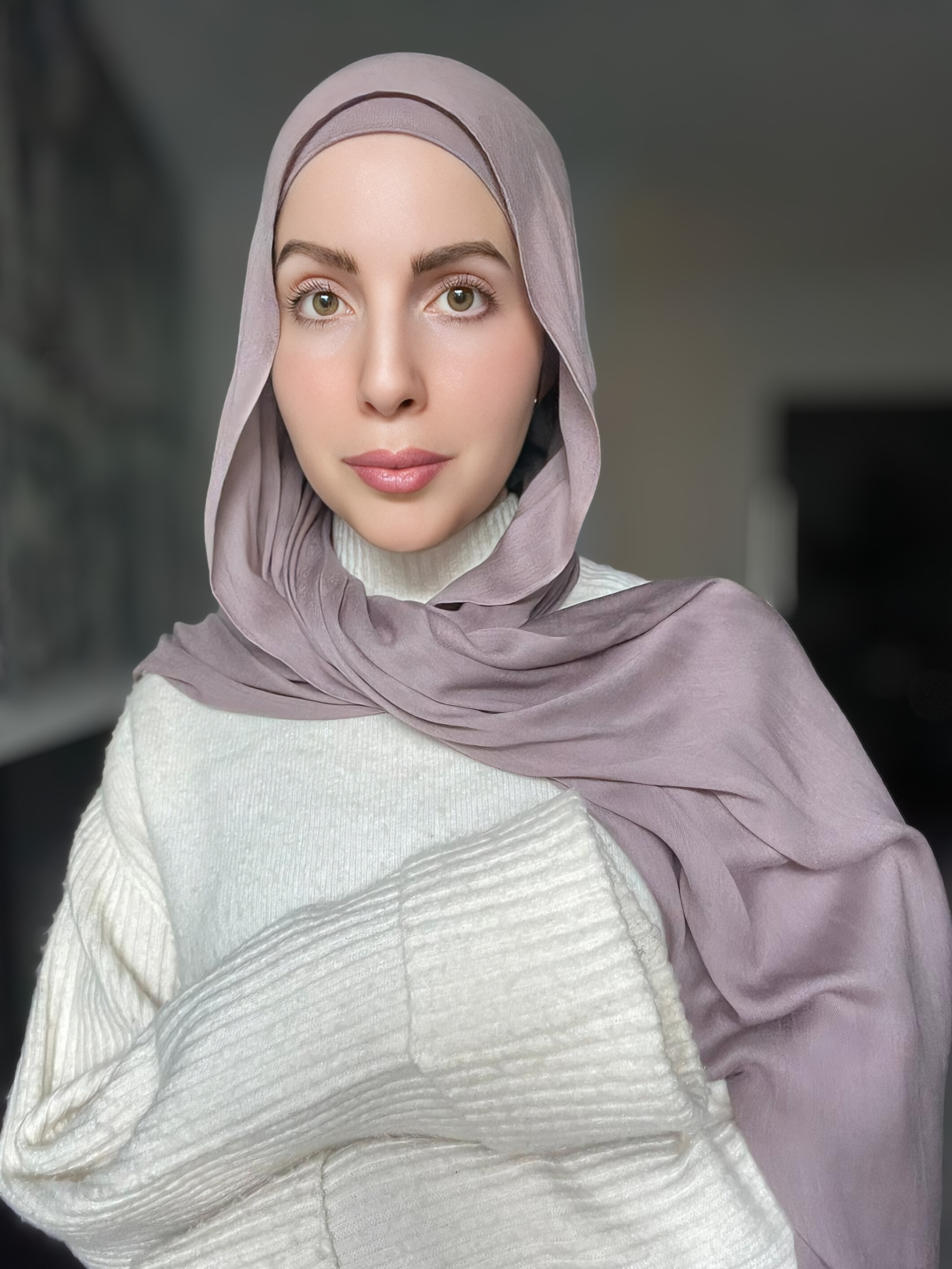 Luxury Matching Modal Hijab & Undercap Set - Purple Dove
