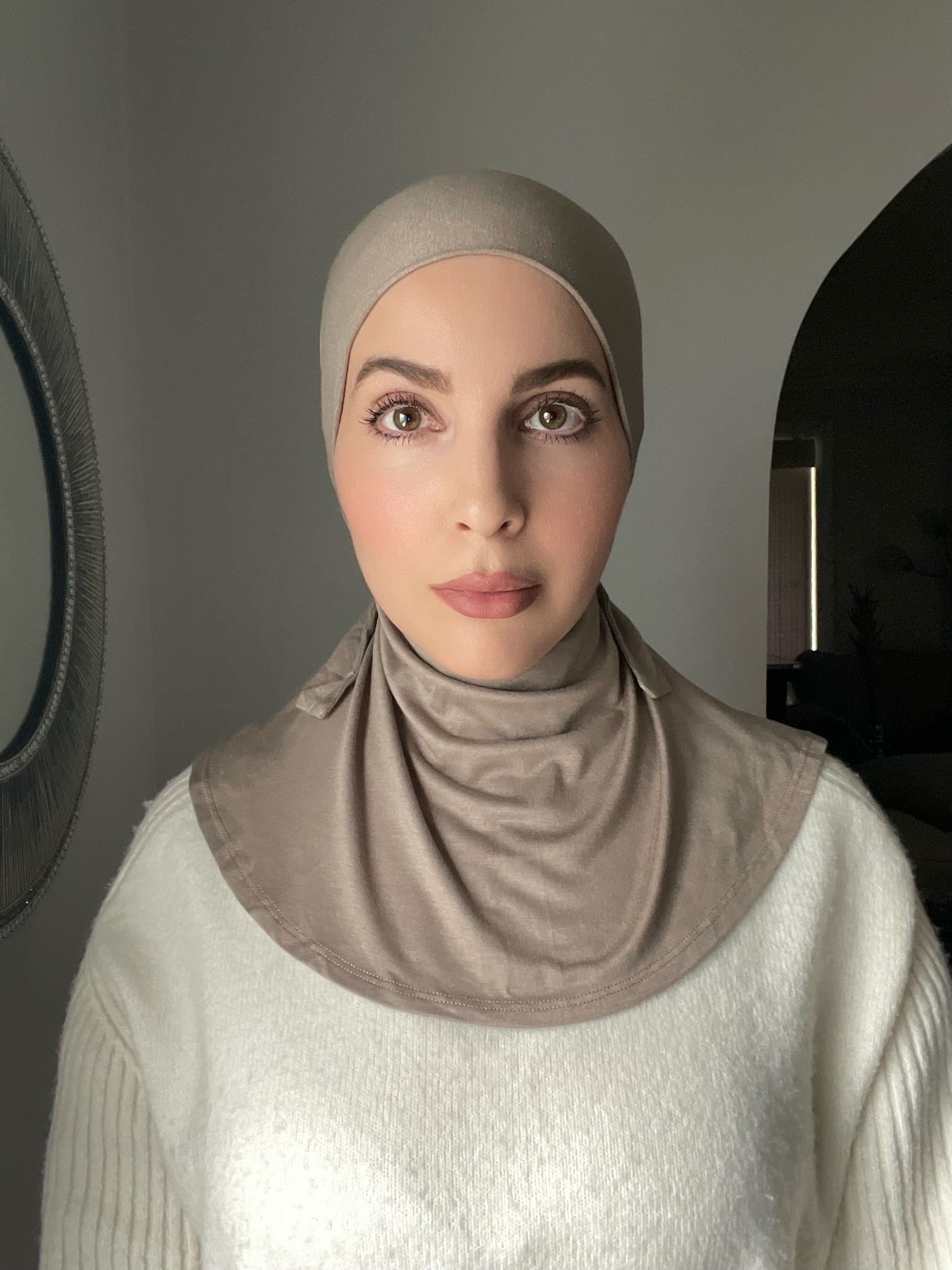 Matching modal hijab and ninja cap set