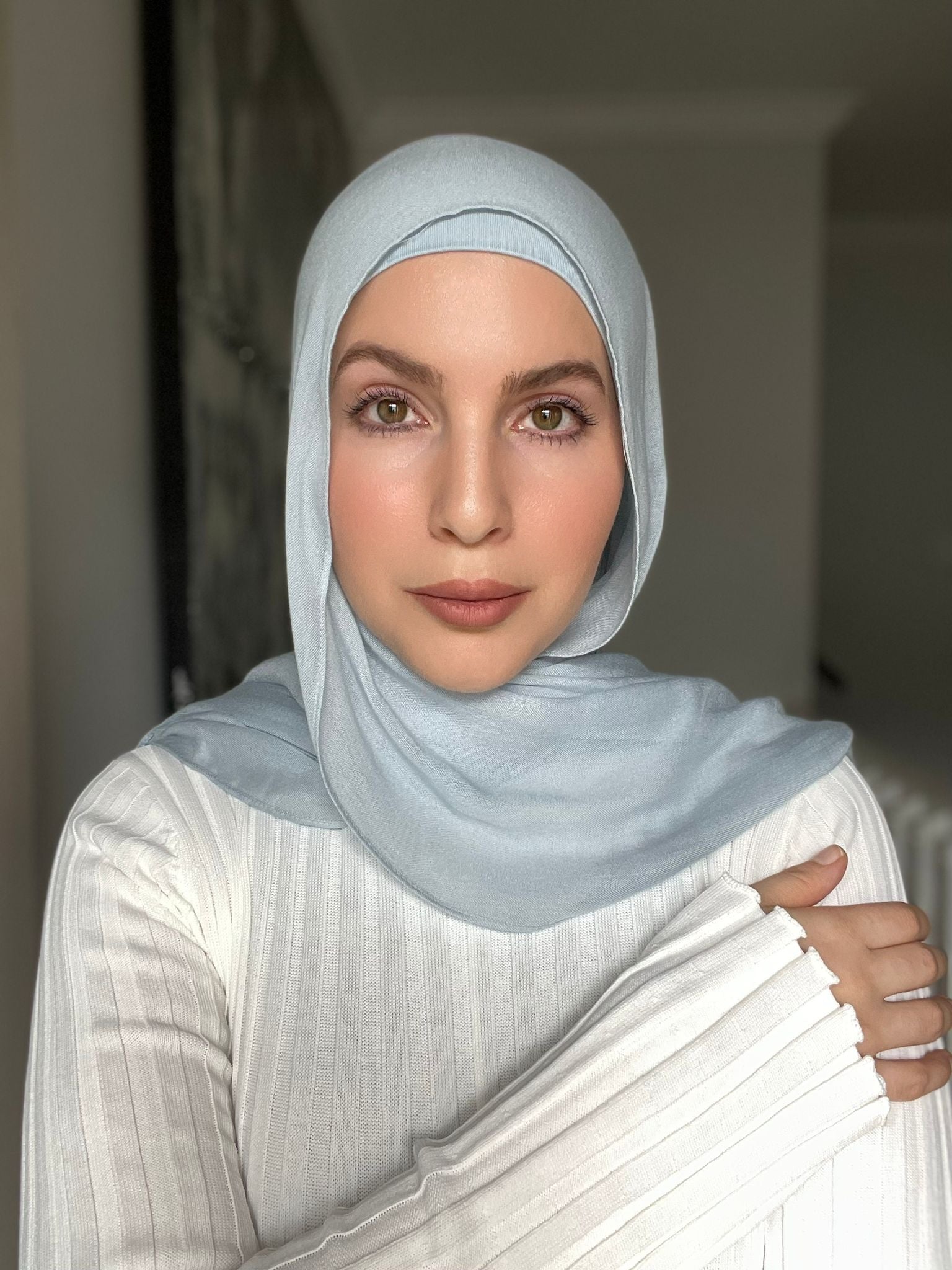 Luxury Matching Modal Hijab & Undercap Set - Mist