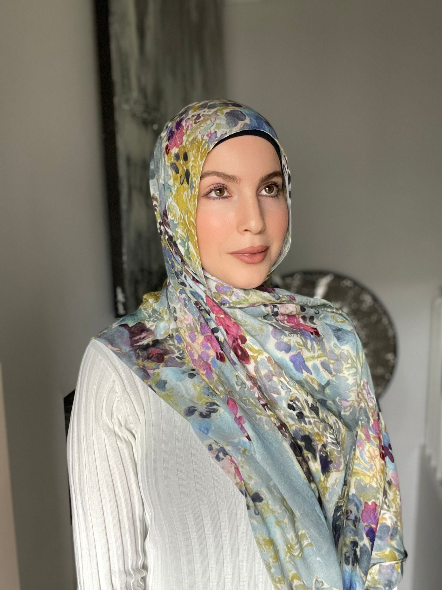 Mystic Bloom Modal Hijab