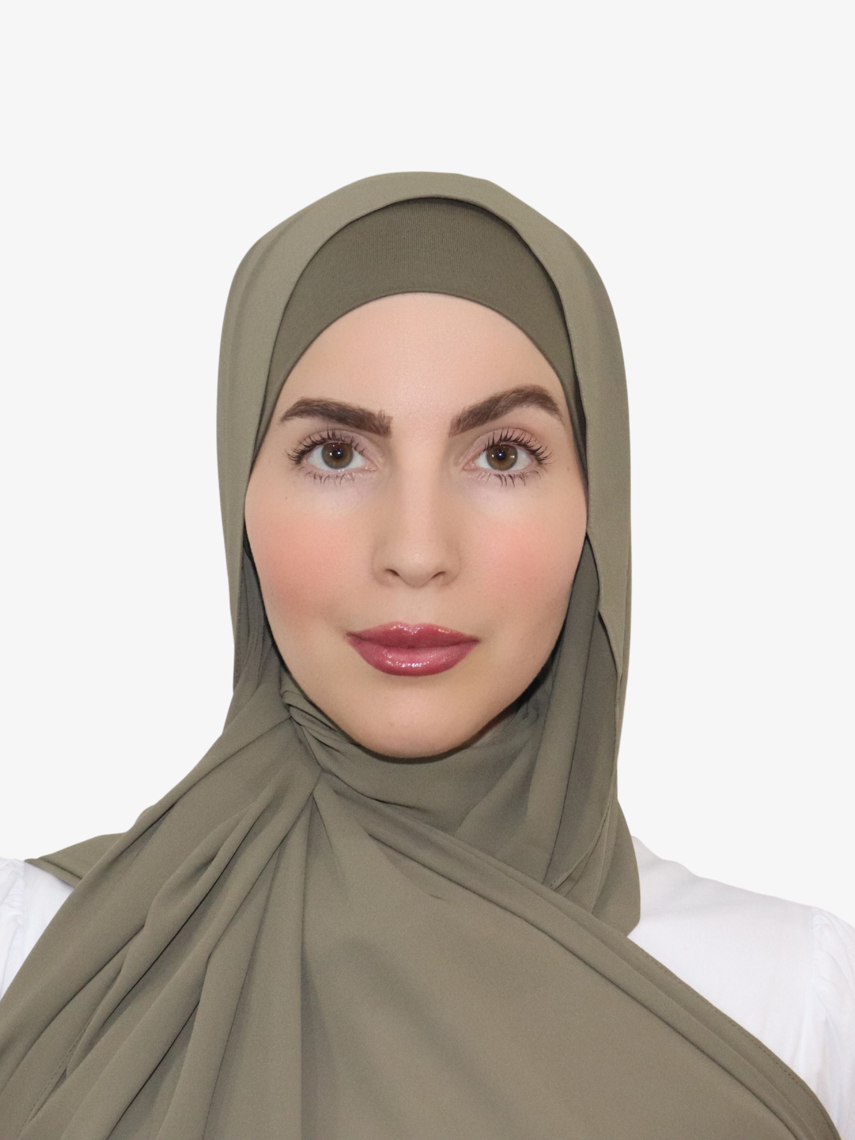 chiffon matching hijab and undercap set canada