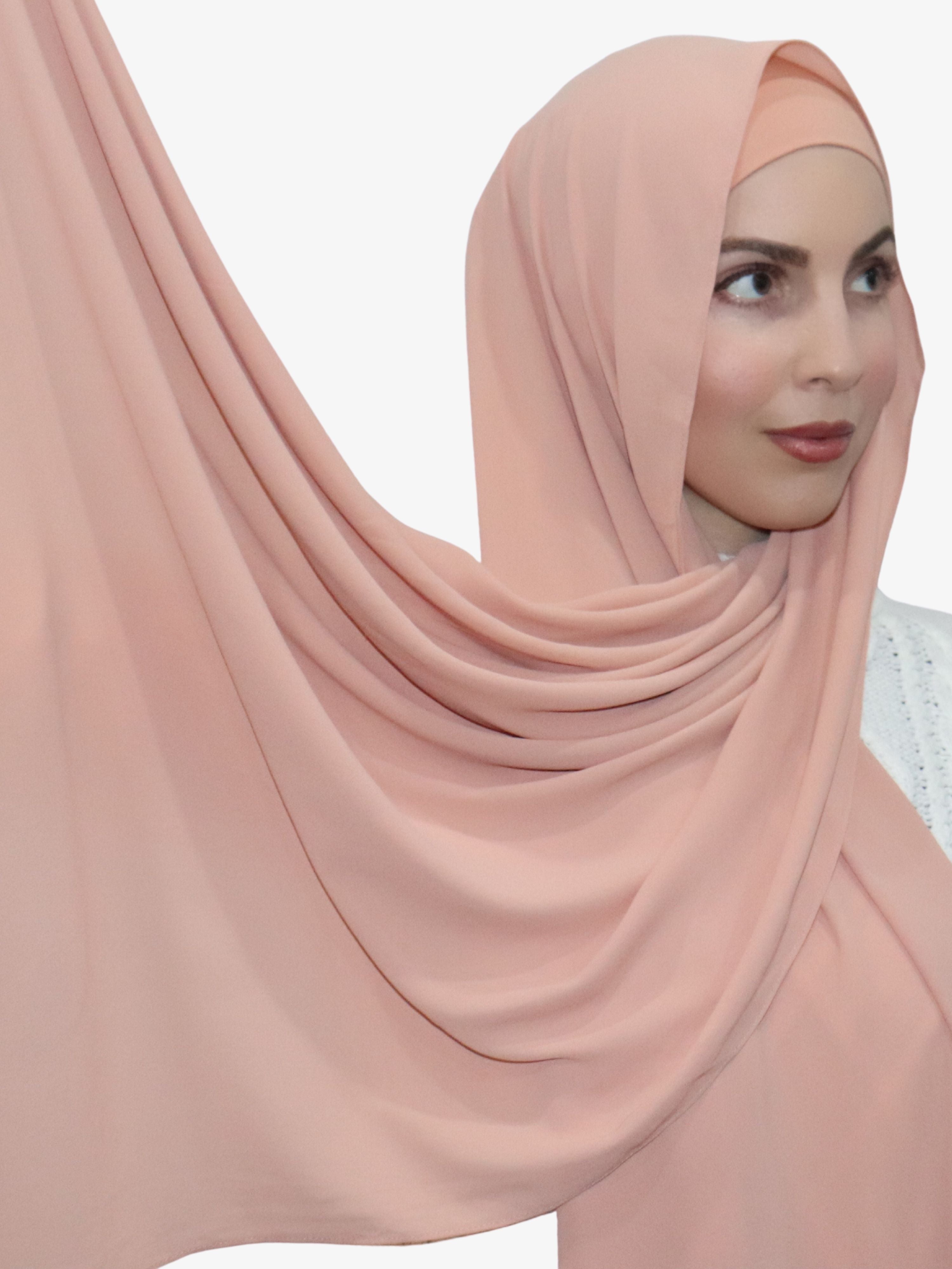 chiffon matching hijab and undercap set canada