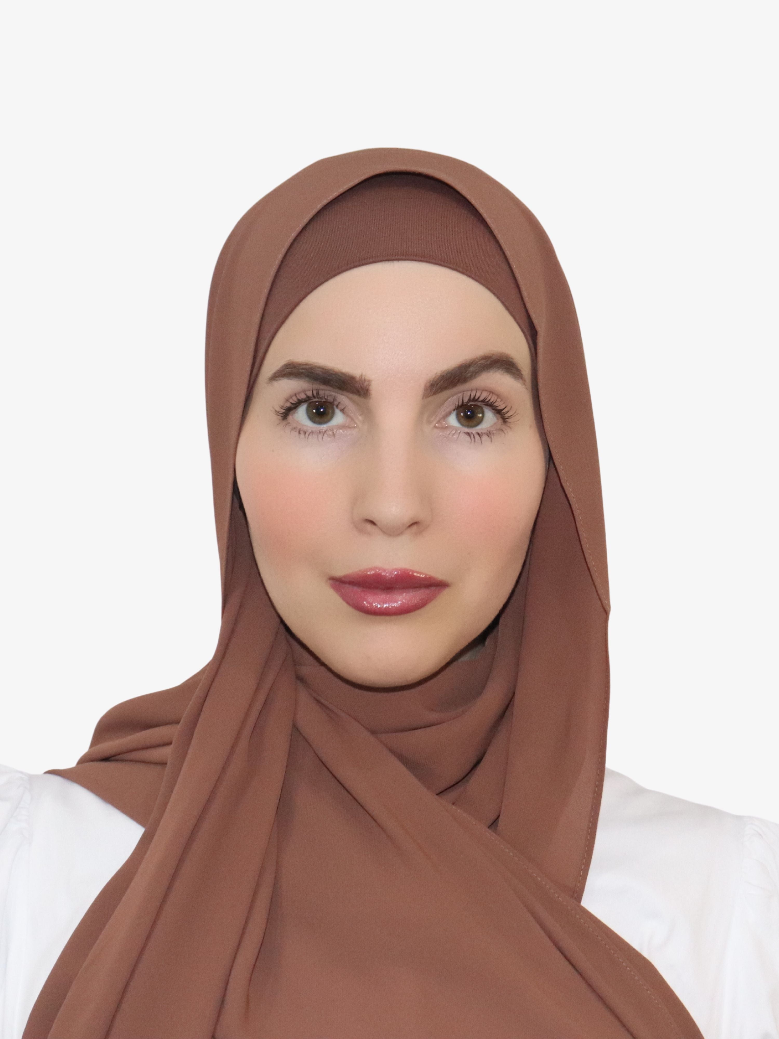 chiffon matching hijab and undercap set canada