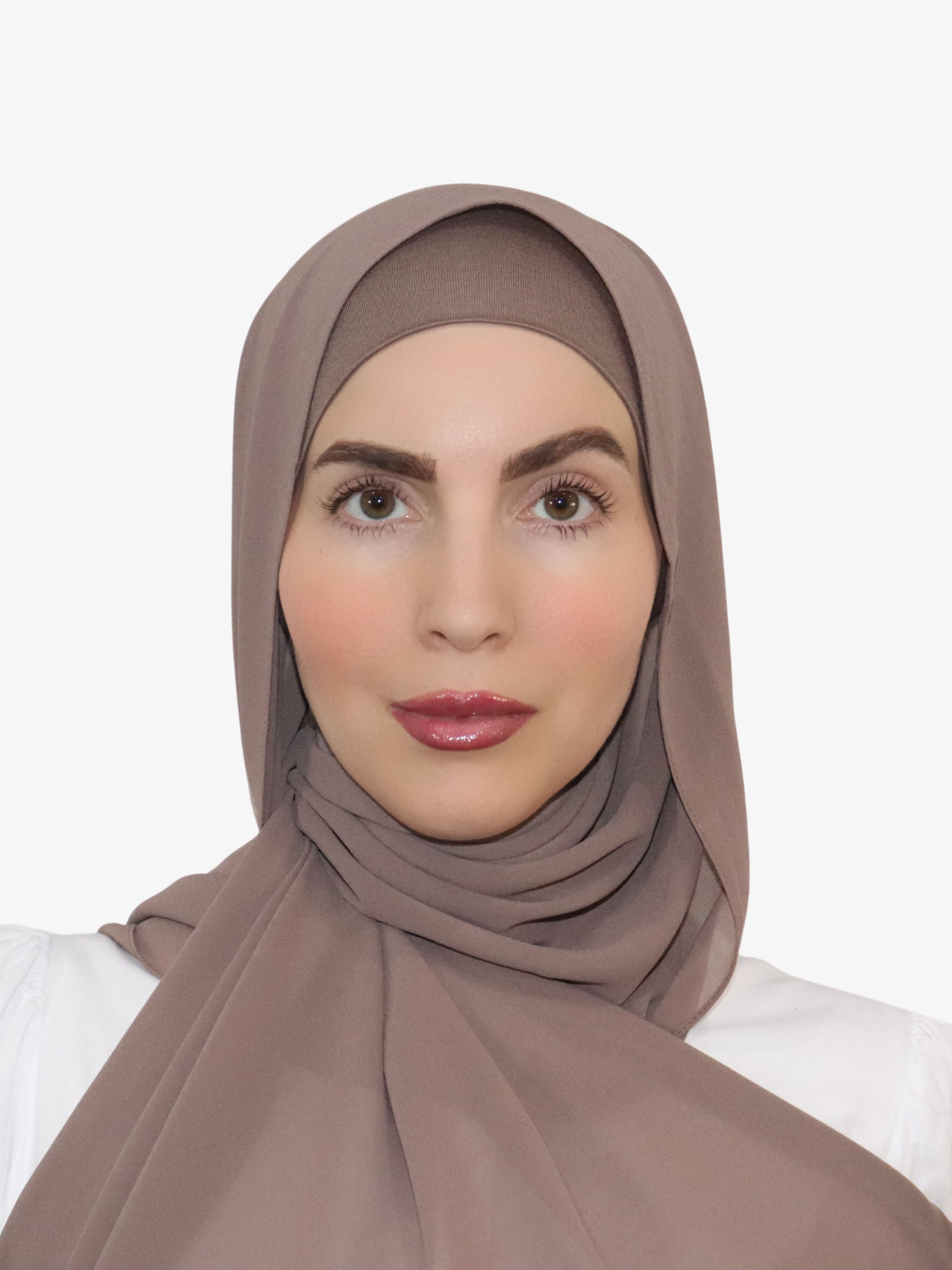 chiffon matching hijab and undercap set canada