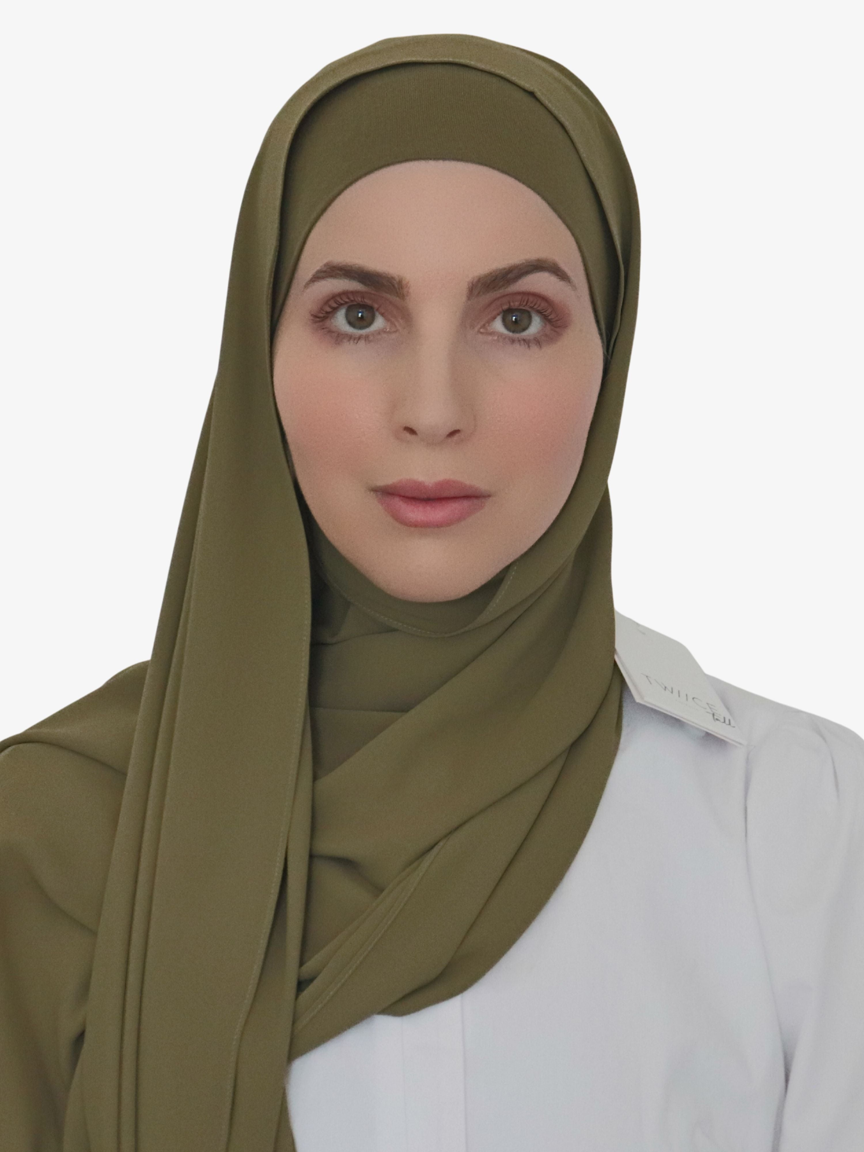 chiffon matching hijab and undercap set canada