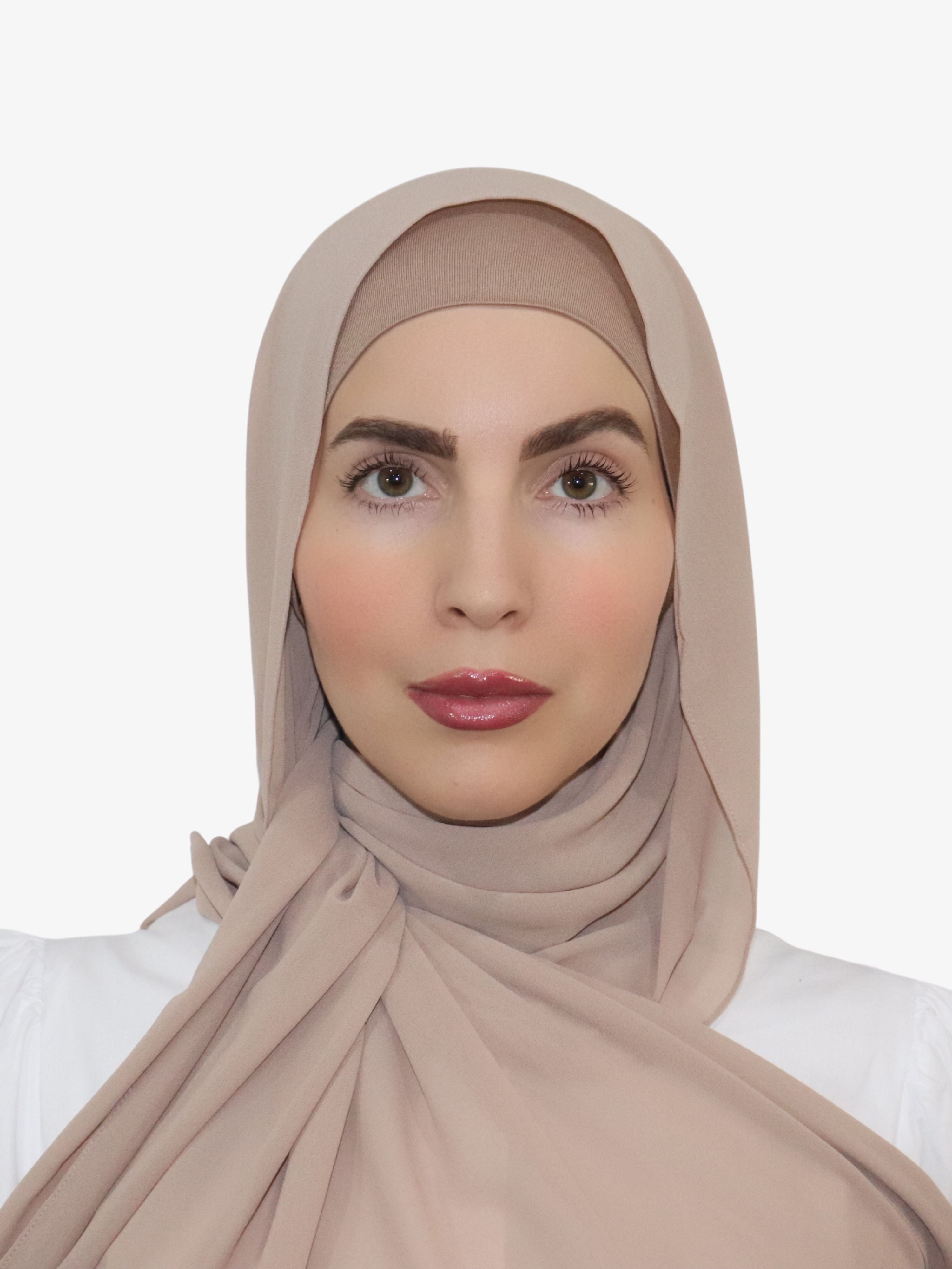 chiffon matching hijab and undercap set canada