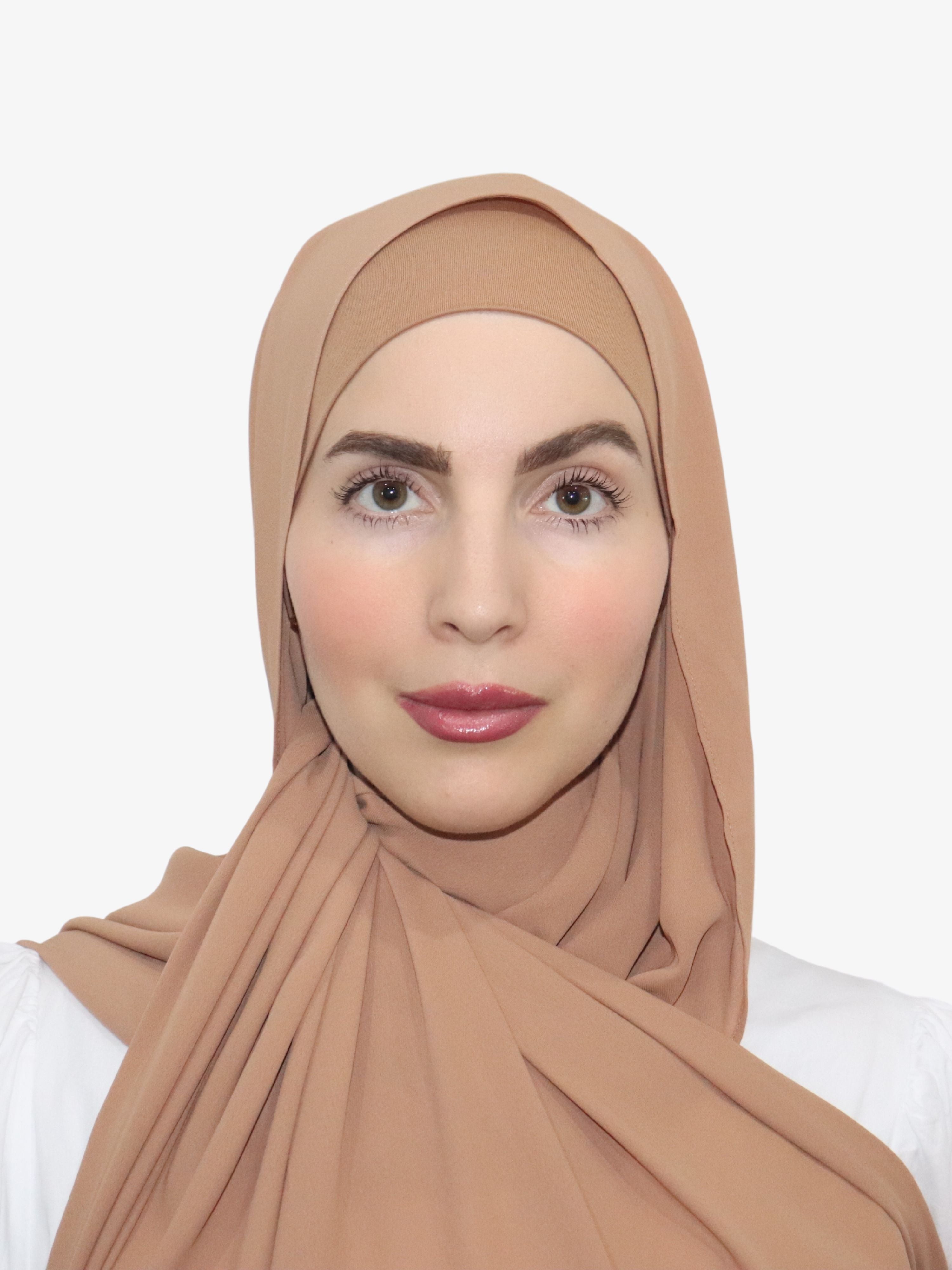 chiffon matching hijab and undercap set canada