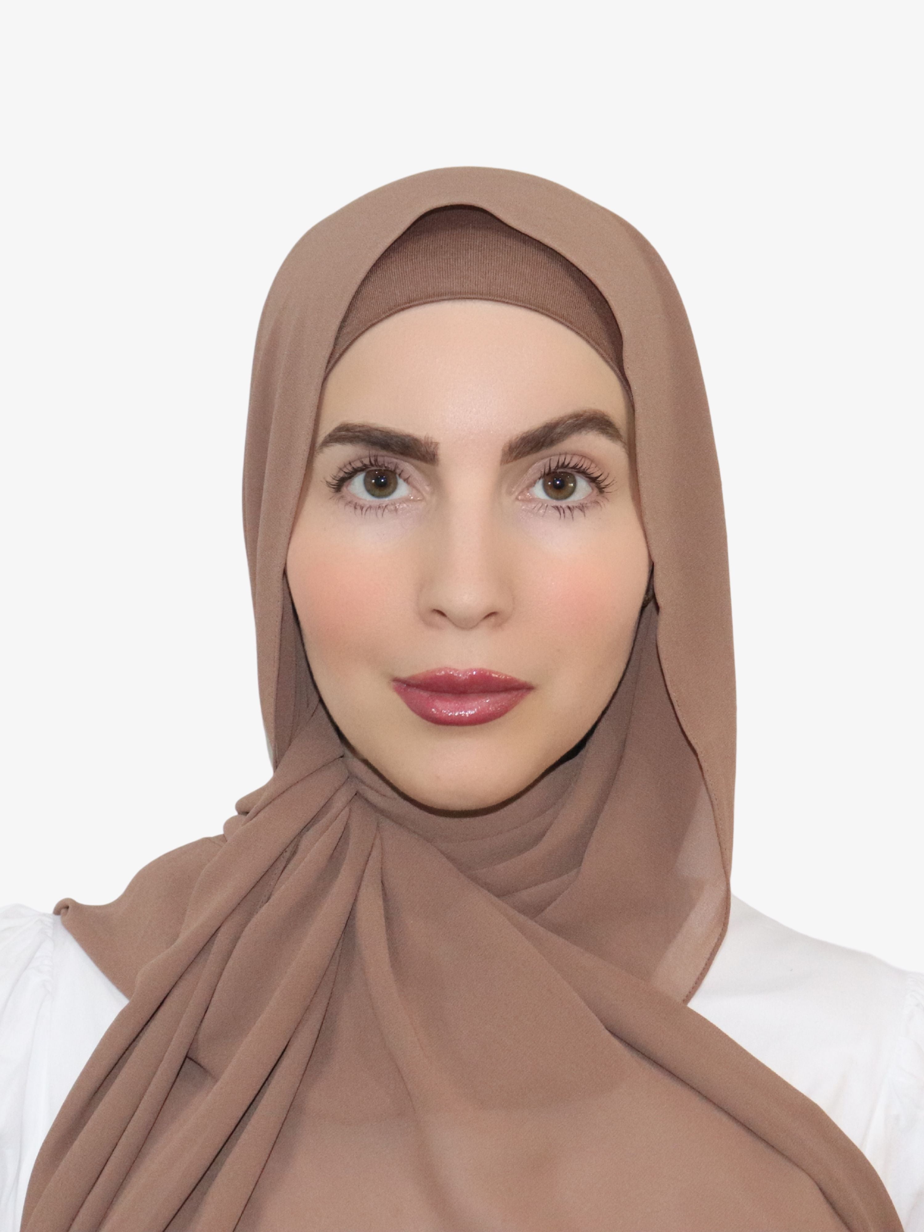 chiffon matching hijab and undercap set canada