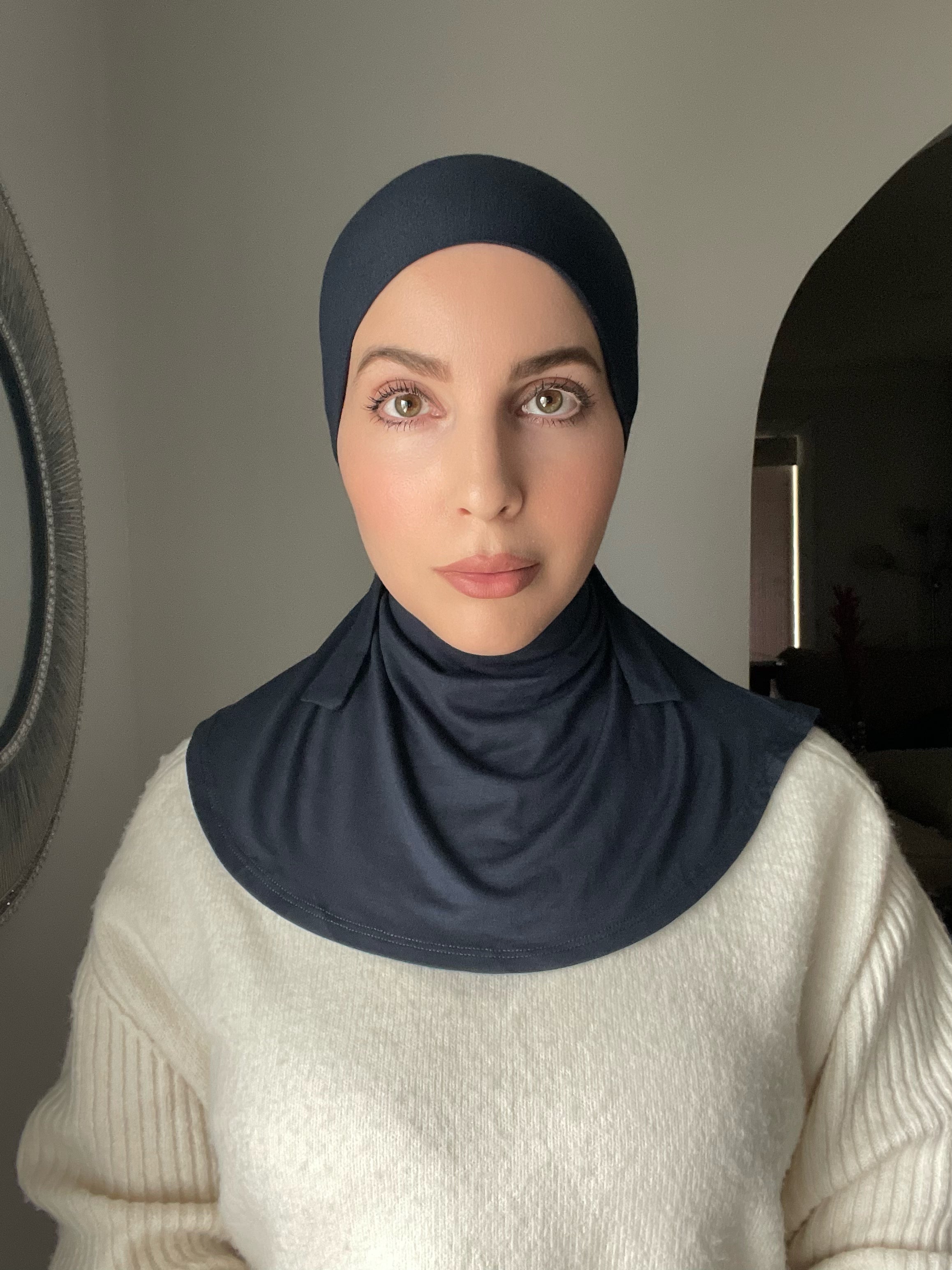 Matching modal hijab and ninja cap set