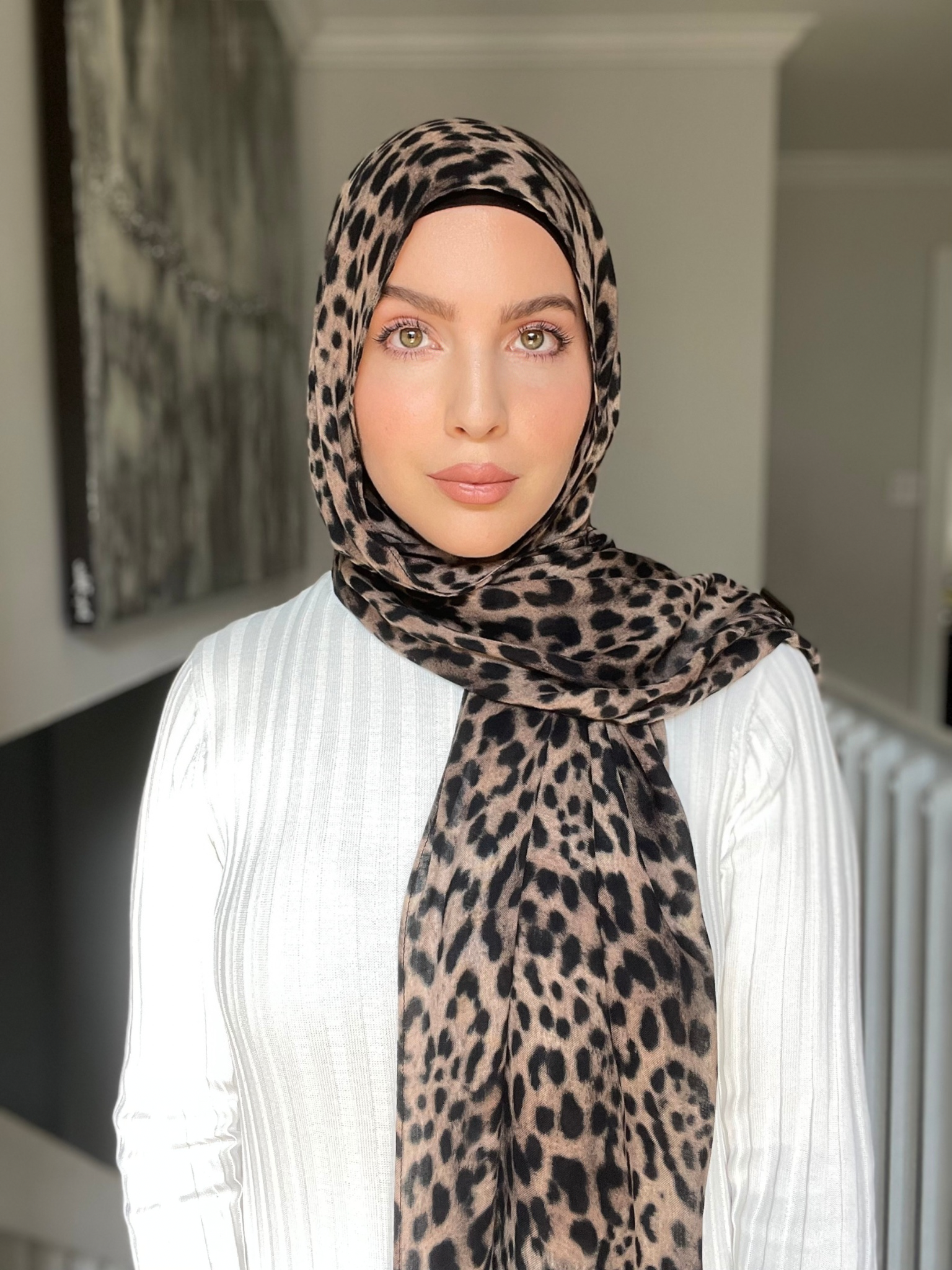 Leopard modal hijab