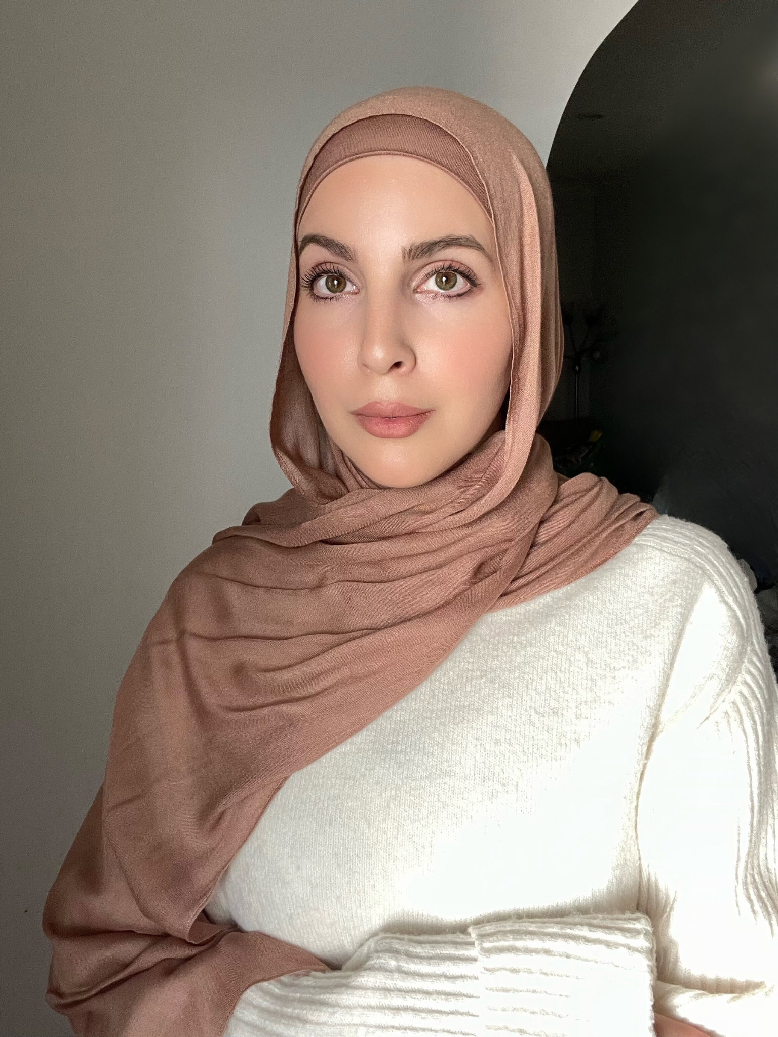 Luxury Matching Modal Hijab & Undercap Set - Brown Sugar