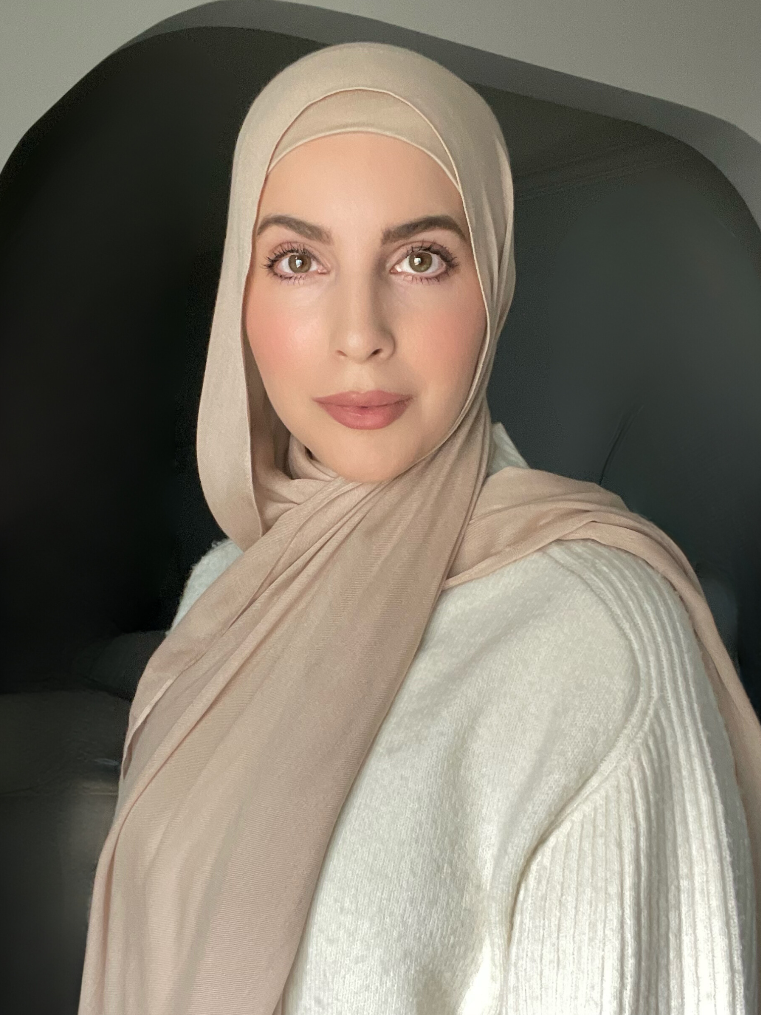 Luxury Matching Modal Hijab & Undercap Set - Taupe