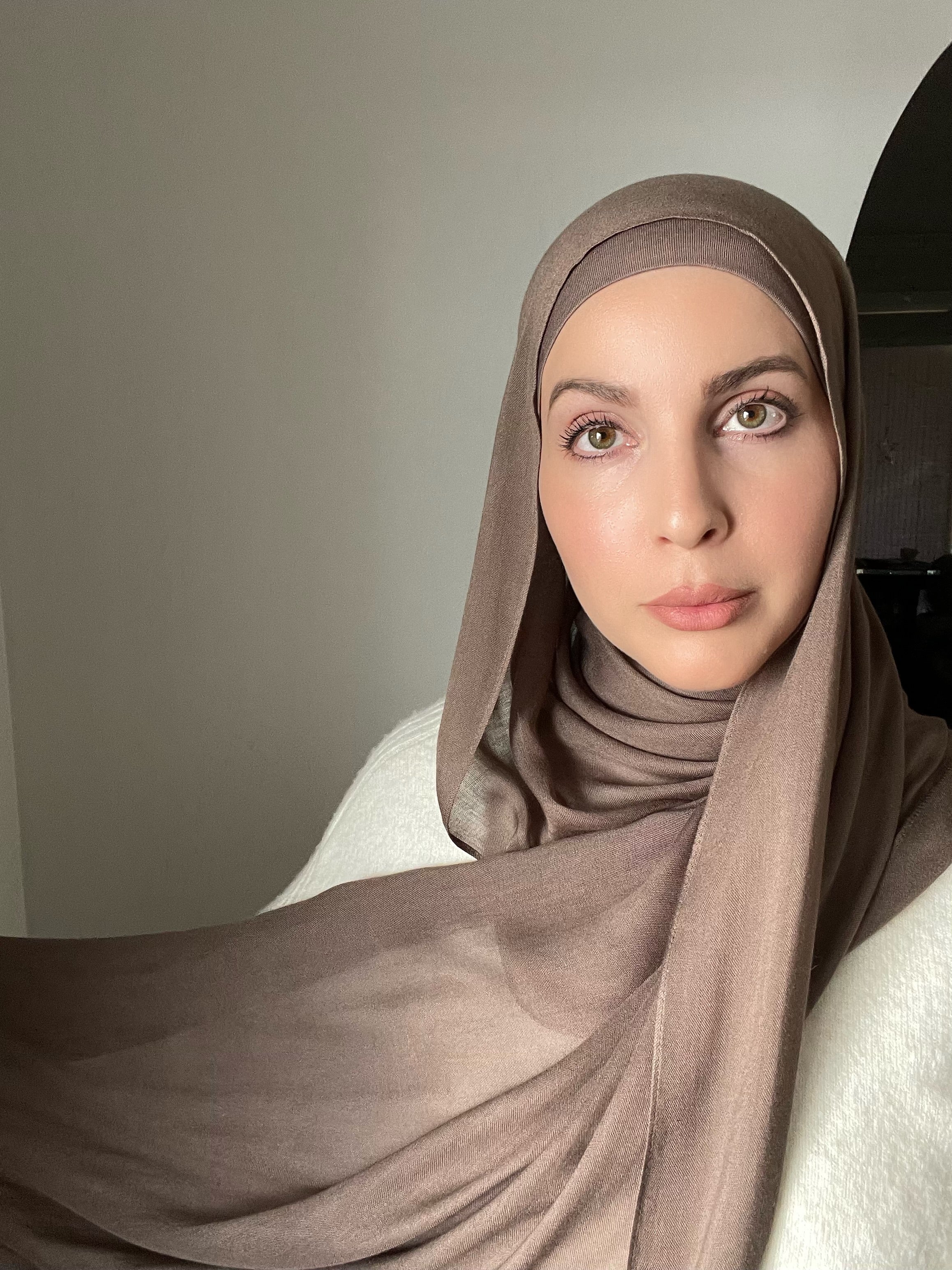 Luxury Matching Modal Hijab & Undercap Set - Mocha