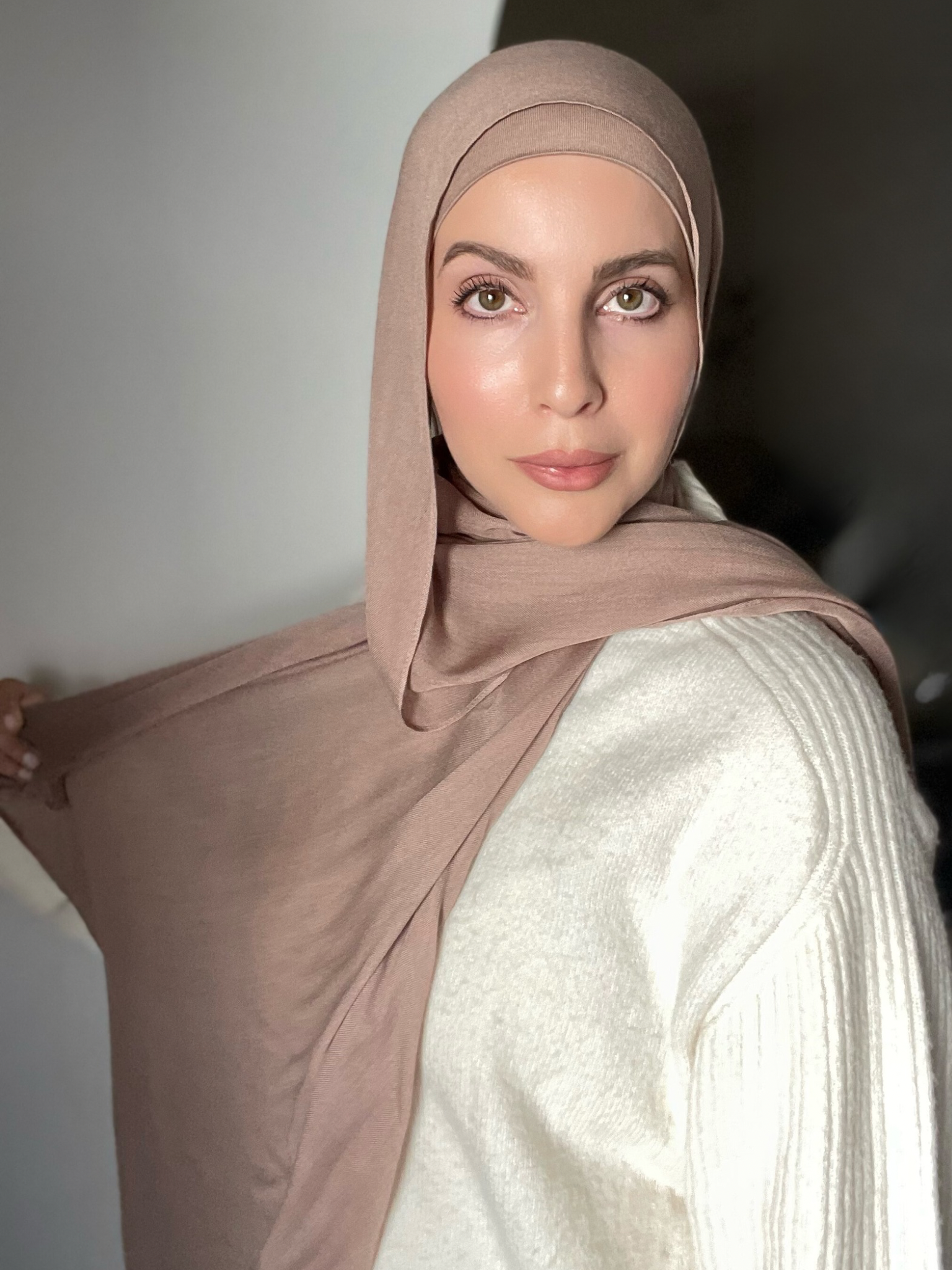 Luxury Matching Modal Hijab & Undercap Set - Sand Dune