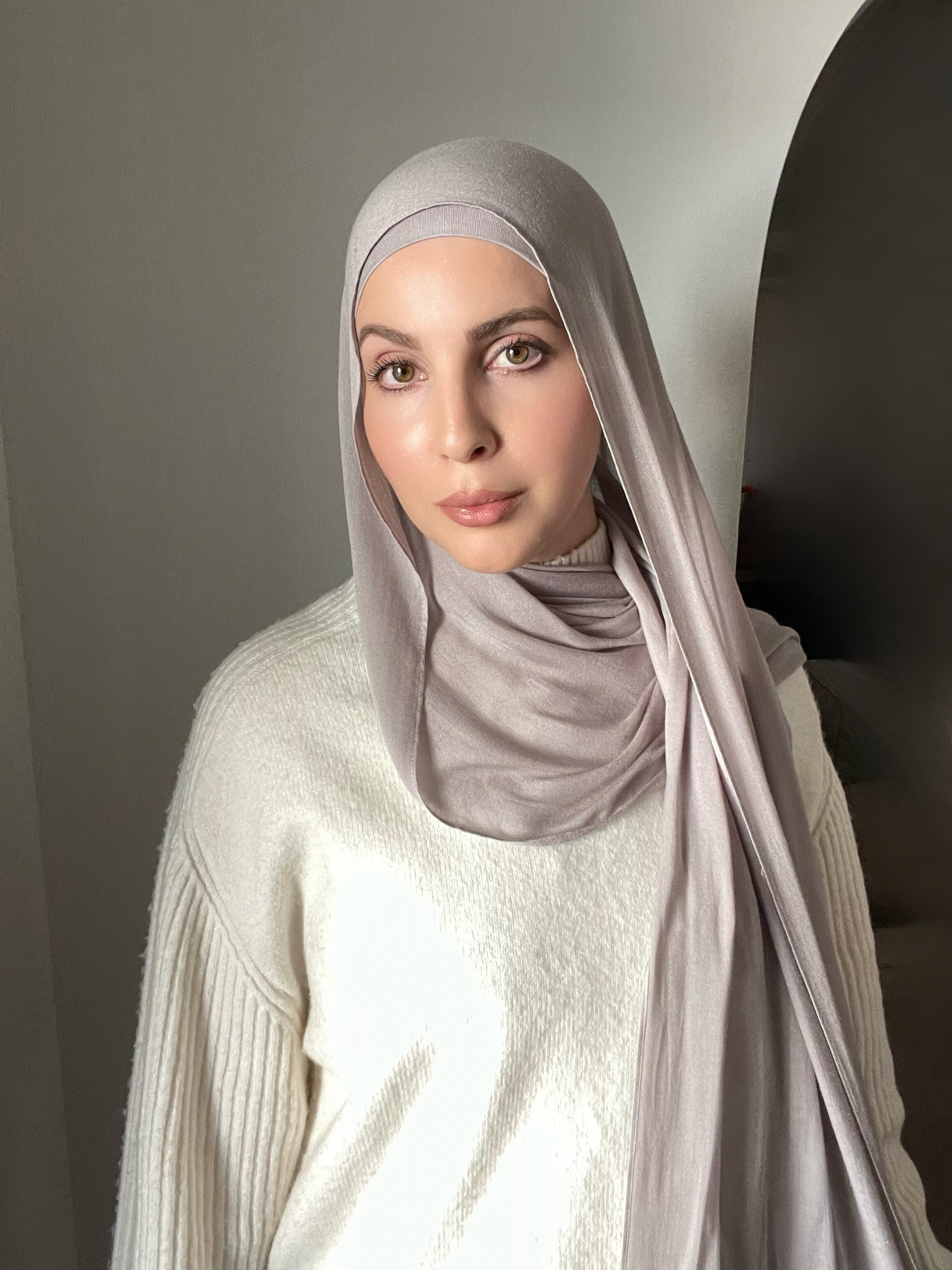 Luxury Matching Modal Hijab & Undercap Set - Ash