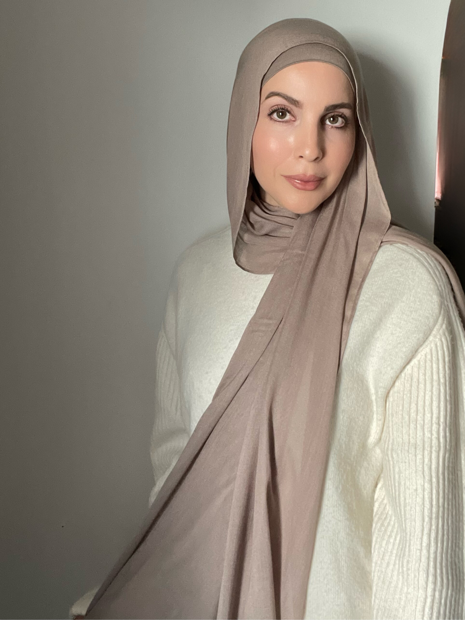 Luxury Matching Modal Hijab & Ninja Cap Set - Fungi