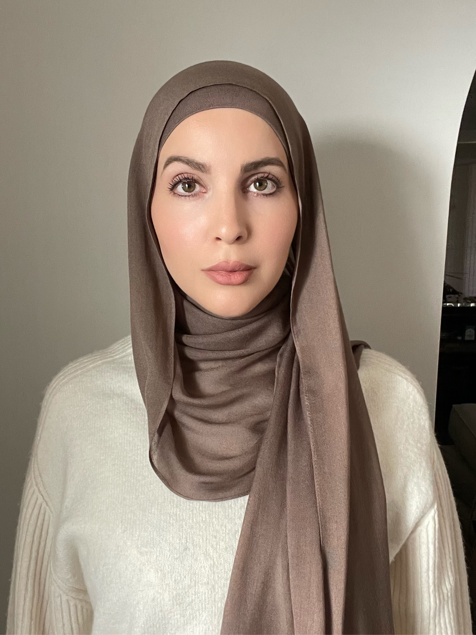 Luxury Matching Modal Hijab & Undercap Set - Mocha