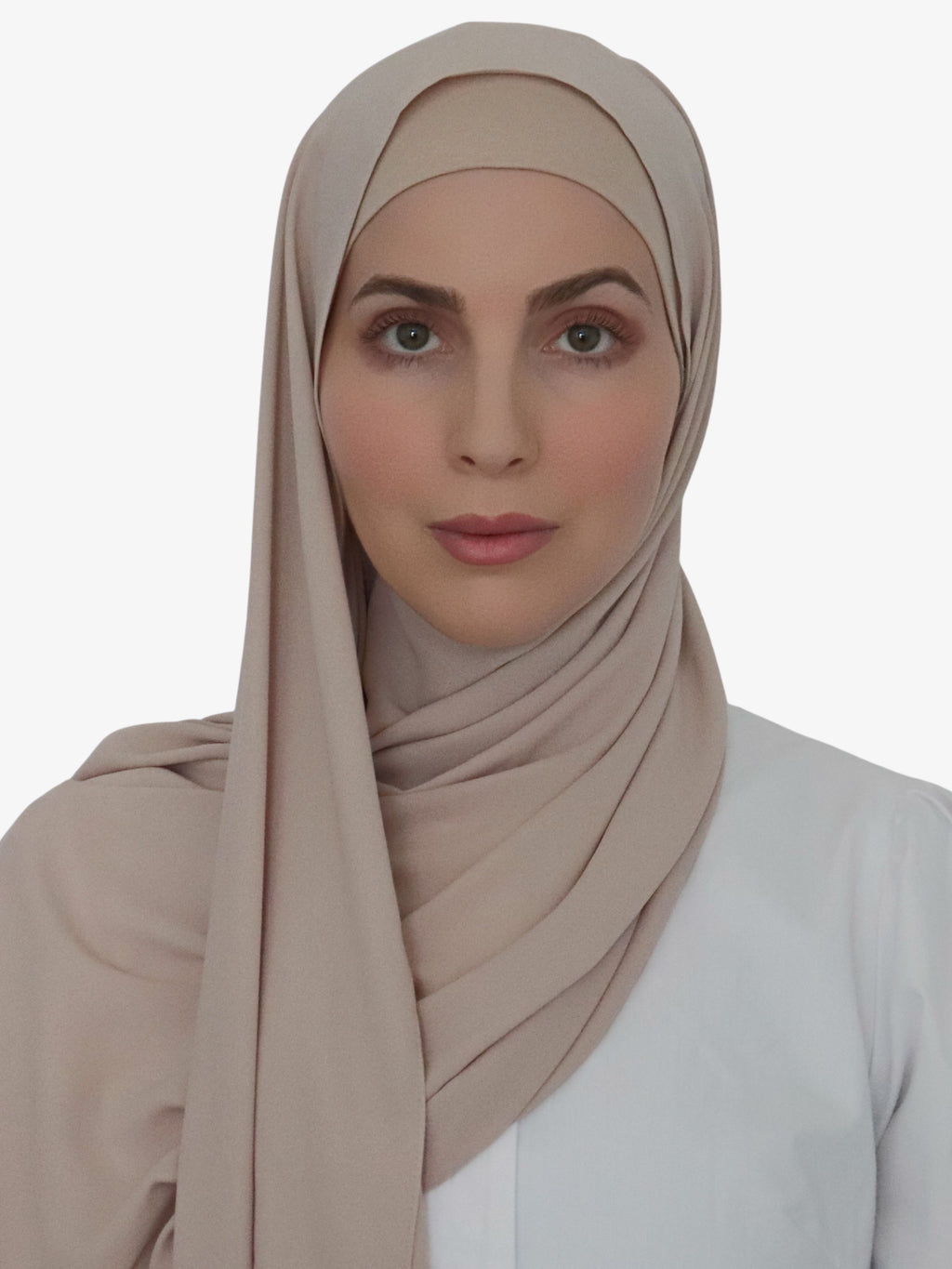 Twin Veil Premium Matching Modal Hijab Set - Fossil