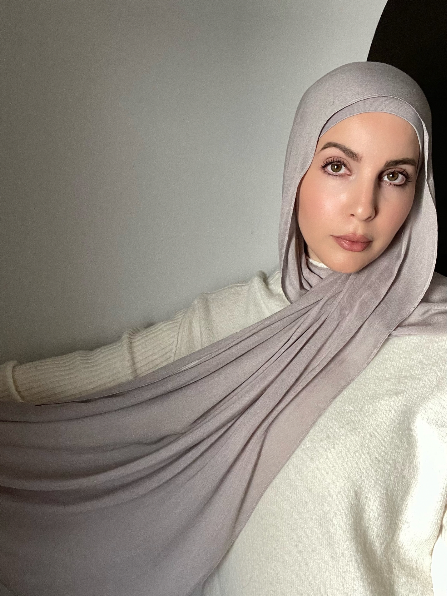 Luxury Matching Modal Hijab & Undercap Set - Ash