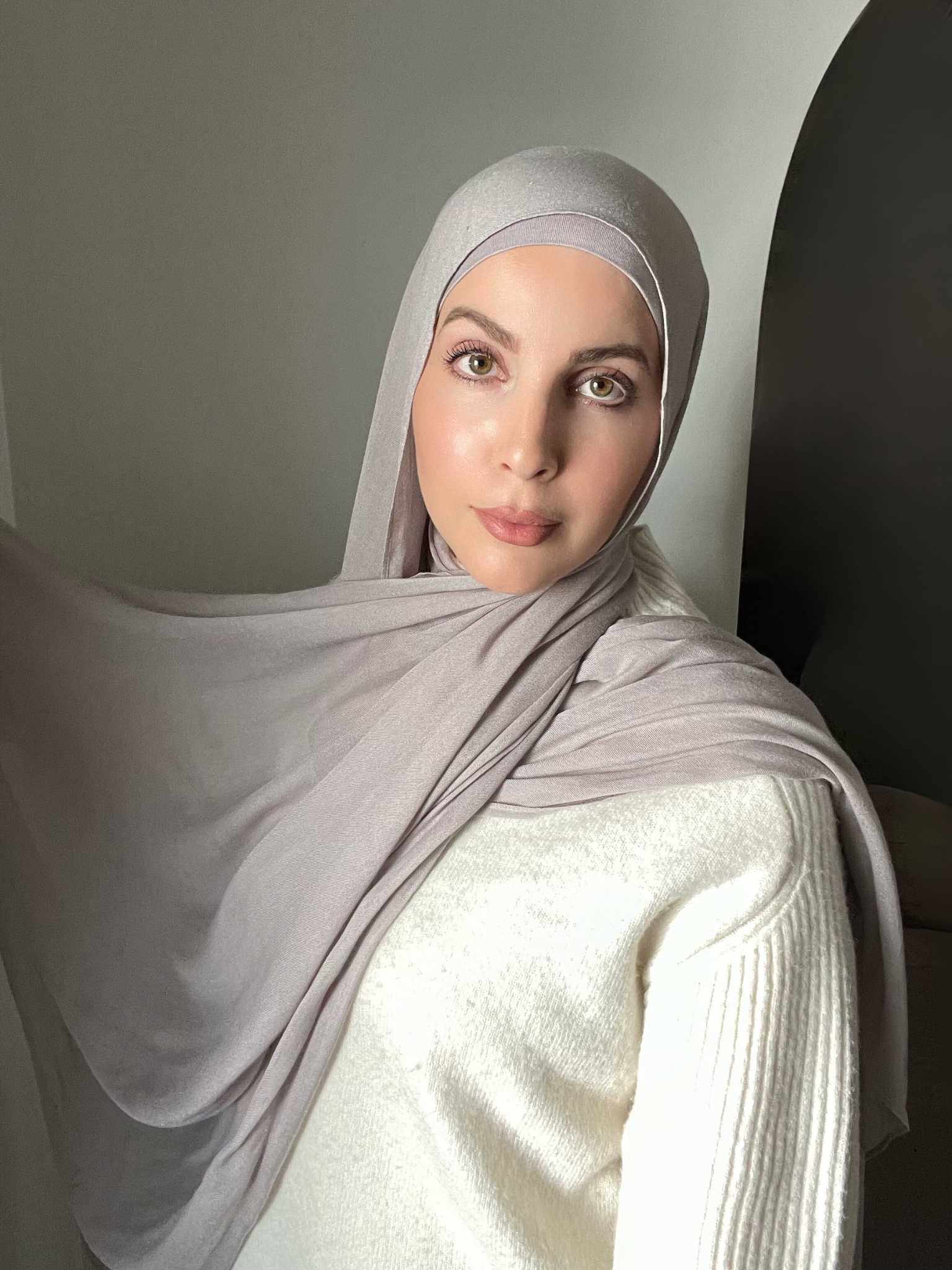 Luxury Matching Modal Hijab & Undercap Set - Ash