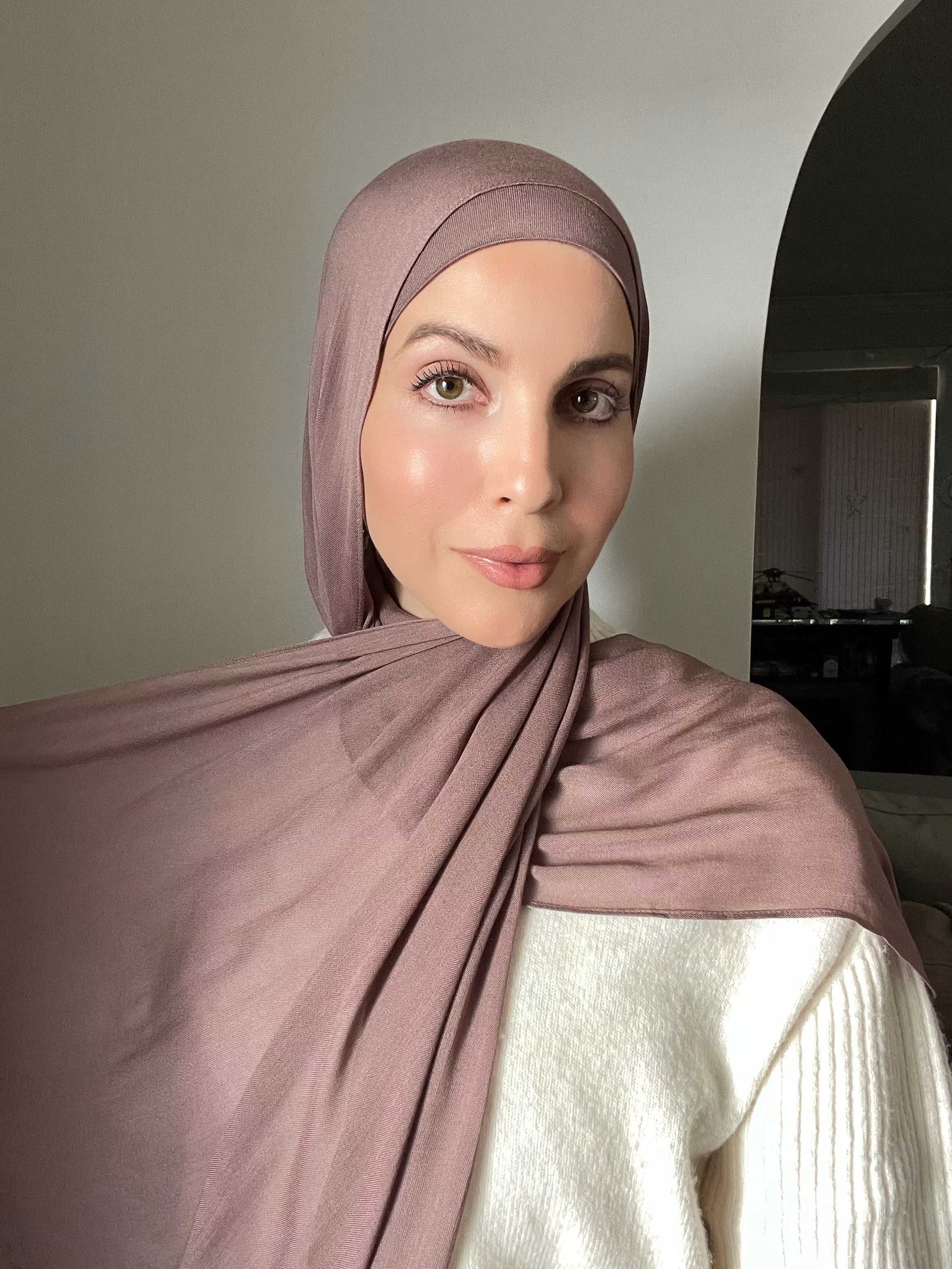 Luxury Matching Modal Hijab & Undercap Set - Dusk