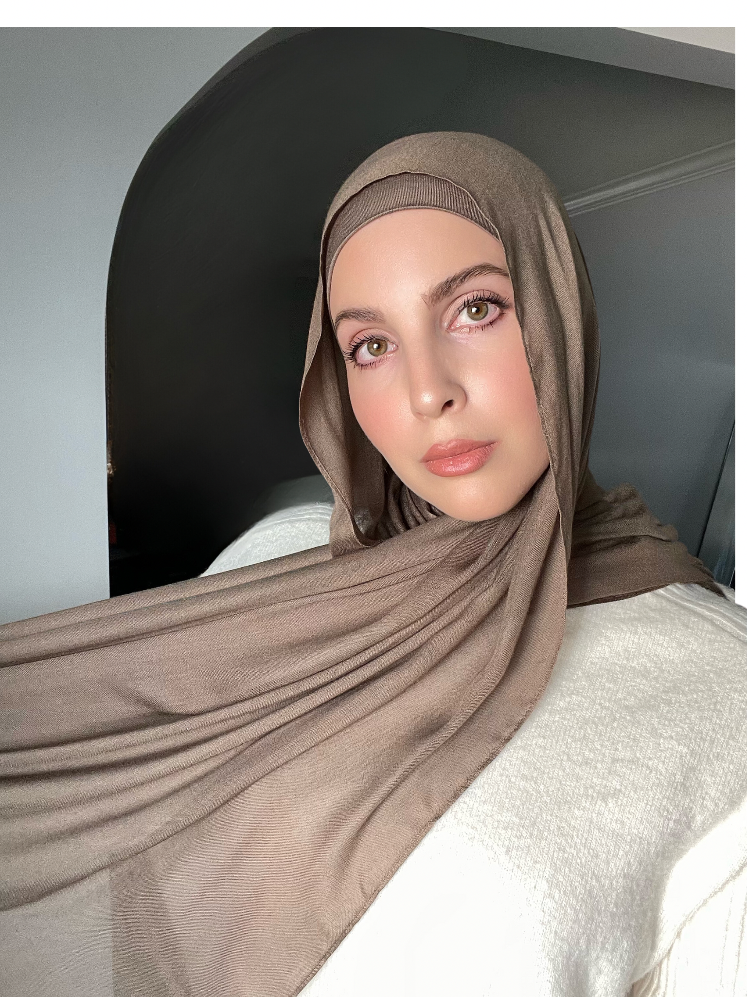 Luxury Matching Modal Hijab & Undercap Set - Bark