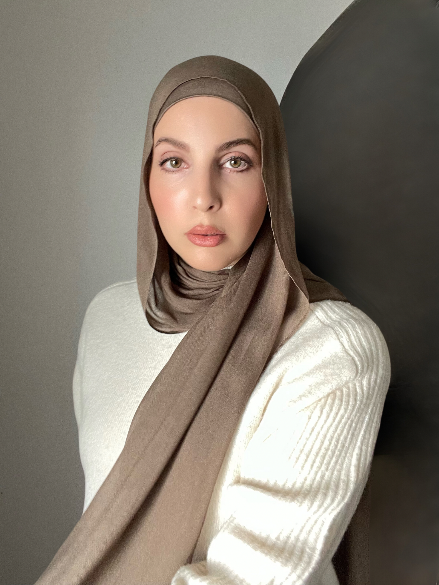 Luxury Matching Modal Hijab & Undercap Set - Bark