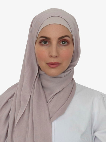 Twin Veil Premium Matching Jersey Hijab Set - Bubblegum